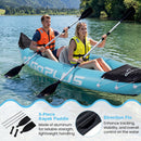 Inflatable Kayak 2 Person with Aluminum Paddles and Pump