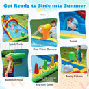 Inflatable Water Slide Giant Water Park with Long Slide Jumping Area