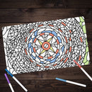Colorbook Stained Glass Circle