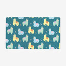 Cotton Candy Llamas Playmat