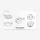 Golf Club Head Playmat