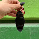 It's Better To Arrive Late, Than To Arrive Ugly Keychain in Black and White