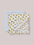 2-Pack Square Swaddle Blanket Set - Mr. Happy™
