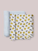 2-Pack Square Swaddle Blanket Set - Mr. Happy™