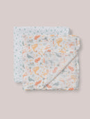 2-Pack Square Swaddle Blanket Set - Roarsome