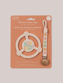 Silicone Teether Ring & Detachable Clip - Bonjour Bébé