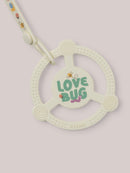 Silicone Teether Ring & Detachable Clip - Love Bug