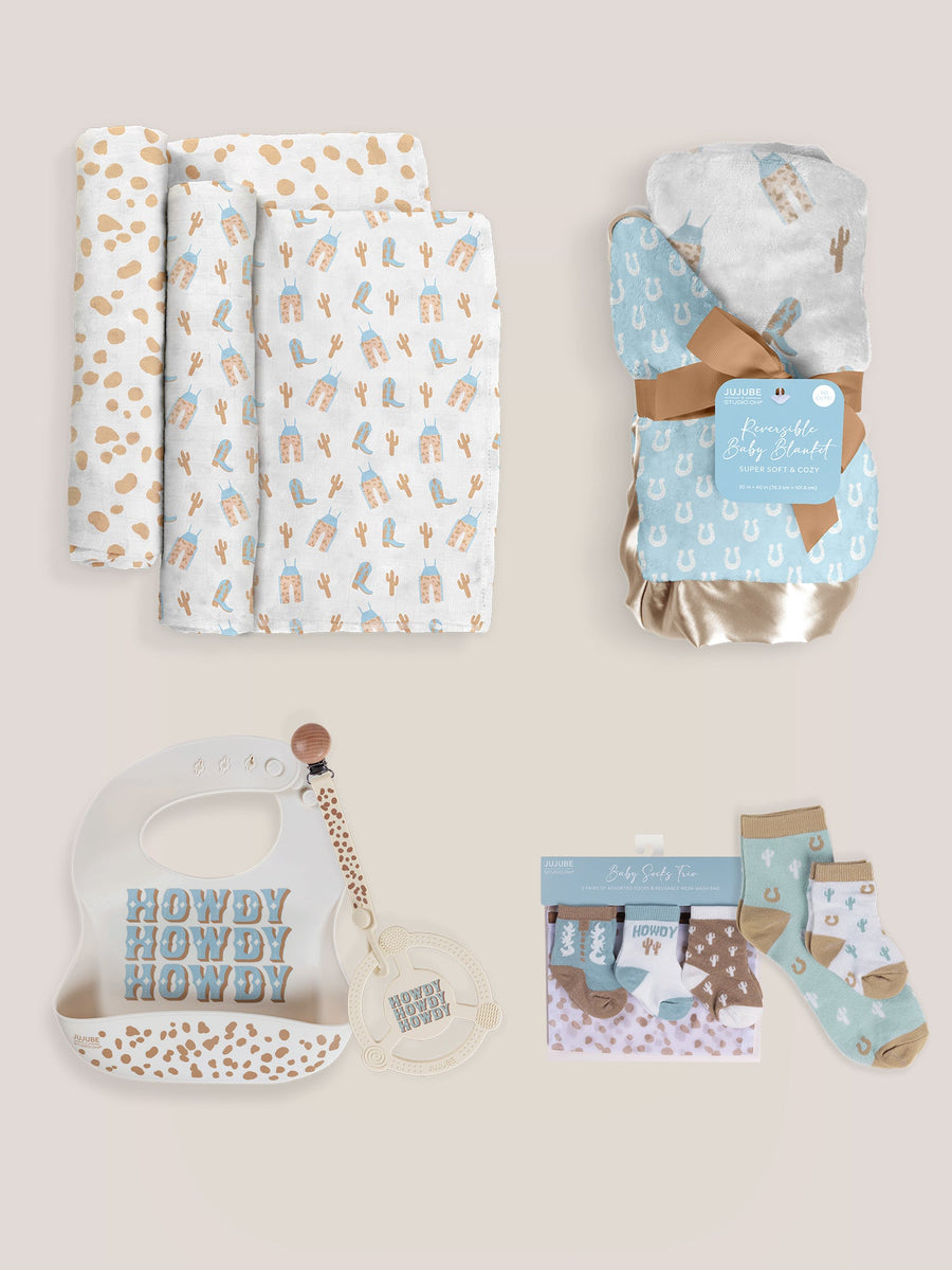 Everyday Essentials Baby Bundle - Howdy Partner Blue