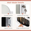 Jewelry Cabinet with Full-Length Mirror and LED Lights