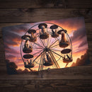 Cats And Dogs On Ferris Wheel Playmat
