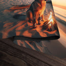 Dogs, Beach, And Beer Playmat