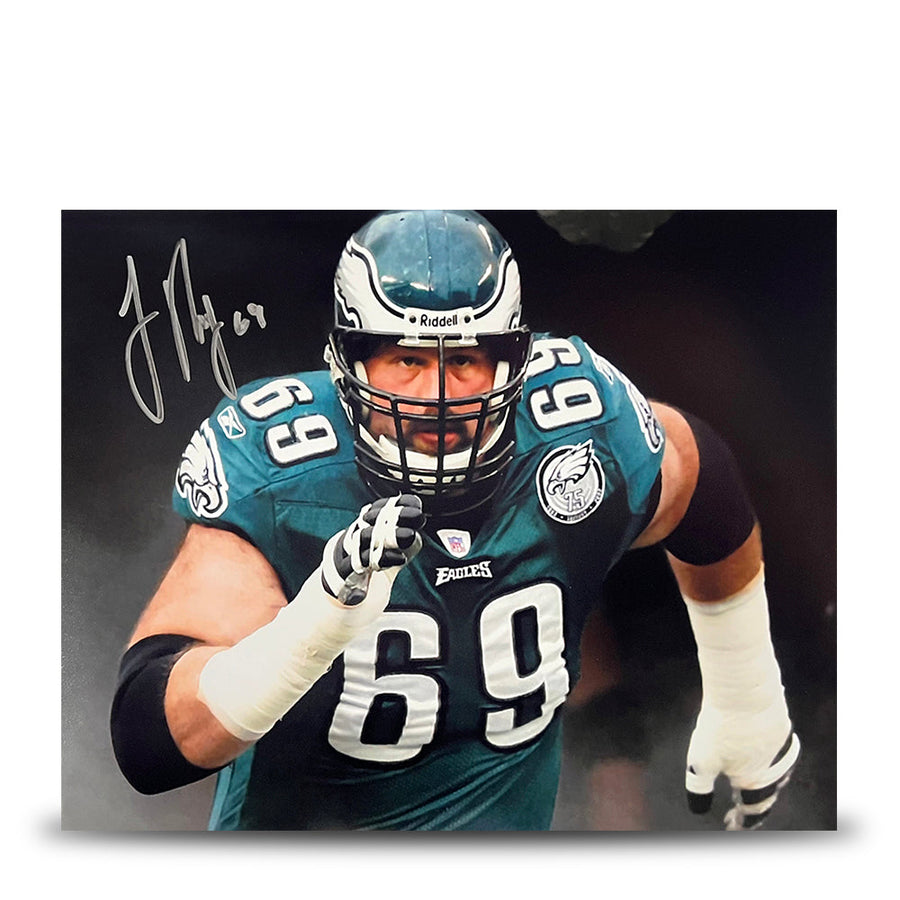 Jon Runyan in the Tunnel Autographed Philadelphia Eagles 8