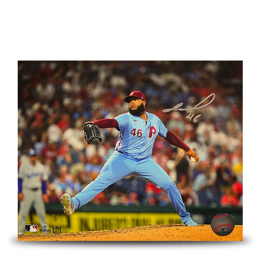 Jose Alvarado Throwback Action Autographed Philadelphia Phillies 11