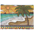 Jumbo Pouch Beach Days Zipper Folder | Double-sided Organizer Pouch | 14.25" x 10"