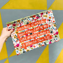 Jumbo Pouch Make It A Beautiful Place To Be Zipper Folder | 14.25" x 10"
