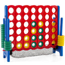 Jumbo 4 in a Row Game Set with 42 Chess Pieces 4-to-Score Giant Game Set