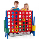 Jumbo 4 in a Row Game Set with 42 Chess Pieces 4-to-Score Giant Game Set
