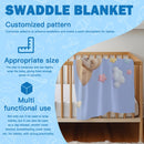Personalized Sleeping Sloth Baby Swaddle & Hat Set | Custom Name Gift