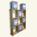 KUBBIE ULTRA (3x3) - In Box Display Case for Funko Pops, Wall Mountable & Stackable Pop Shelf (MDF Wood)