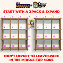 KUBBIE ULTRA (3x3) - In Box Display Case for Funko Pops, Wall Mountable & Stackable Pop Shelf (MDF Wood)
