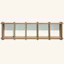 KUBBIE ULTRA SLIM (1x5) - In Box Display Case for Funko Pops, Wall Mountable & Stackable Pop Shelf (MDF Wood)