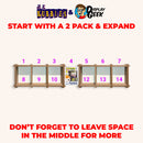 KUBBIE ULTRA SLIM (1x3) - In Box Display Case for Funko Pops, Wall Mountable & Stackable Pop Shelf (MDF Wood)