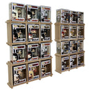 KUBBIE ULTRA SLIM (1x3) - In Box Display Case for Funko Pops, Wall Mountable & Stackable Pop Shelf (MDF Wood)