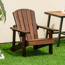 Kid's Adirondack Chair with High Backrest and Arm Rest