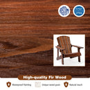 Kid's Adirondack Chair with High Backrest and Arm Rest