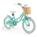 16-Inch Kids Bike with Training Wheels and Adjustable Handlebar Seat