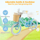 14-Inch Kids Bike with Training Wheels and Adjustable Handlebar Seat