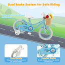 14-Inch Kids Bike with Training Wheels and Adjustable Handlebar Seat