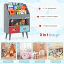 Kids Bookshelf with Open Compartment for Toddlers 3+ Years Old
