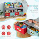 Kids Bookshelf with Open Compartment for Toddlers 3+ Years Old