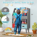 Kids Bookshelf with Open Compartment for Toddlers 3+ Years Old