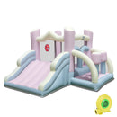 Kids Bounce House with Slide and 2 Boxing Columns for Party with 480W Blower