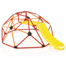 Kids Climbing Dome with Slide and Fabric Cushion for Garden Yard