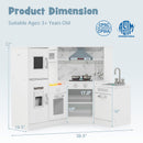 Kids Corner Pretend Kitchen Playset with Separated Washing Basin