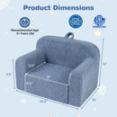 Kids Couch Portable Toddler Sofa with Anti-slip Base