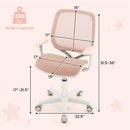 Swivel Mesh Children Computer Chair with Adjustable Height-Pink