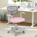 Kids Desk Chair Children Study Chair with Adjustable Height Armrest and Footrest