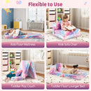Kids Folding Sofa Bed Floor Mattress Glow in the Dark with Pillow
