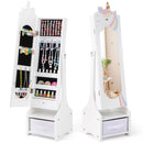 Kids Jewelry Armoire Cabinet with Storage and 2 Tilt Angles