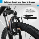 Kids Mountain Bike 20 24 Inch Child Bicycle for Boys Girls Aged 8+ Years Old Black