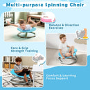 Kids Sensory Swivel Chair Cat Claw 360° Spinning Chair with Non-Slip Metal Base