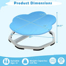 Kids Sensory Swivel Chair Cat Claw 360° Spinning Chair with Non-Slip Metal Base
