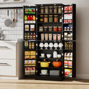 Kitchen Pantry Cabinet 65.5 Inch Freestanding Tall Buffet Cupboard