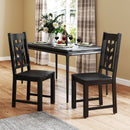 Kitchen Side Dining Chair Set of 2 with Rubber Wood Frame