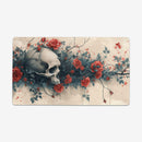 Skull and Red Roses Playmat