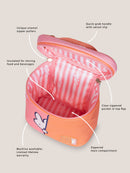 Miffy Flower Fields Fuel Cell Insulated Bottle Bag - Pink & Orange
